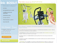 Tablet Screenshot of kinesitherapeute-bossut.com